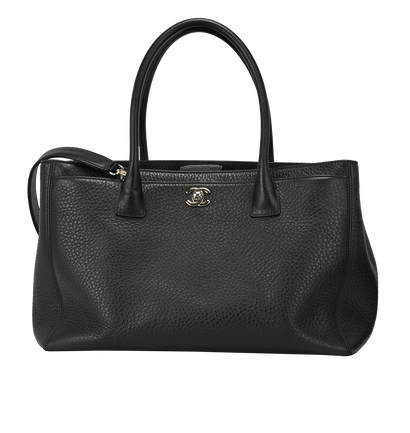 Executive Cerf Tote, &pound;2,100, Handbags, Black, Caviar Leather, Front view